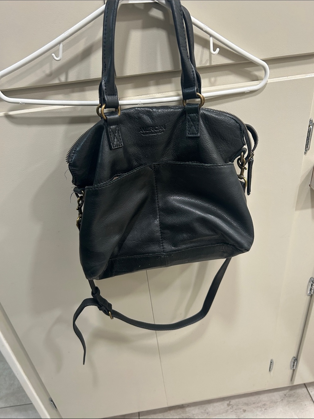 American leather co black Leather  Tote